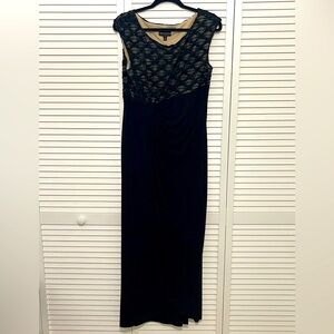 Connected Apparel Size 12 Women’s Black Sleeveless Evening Dress